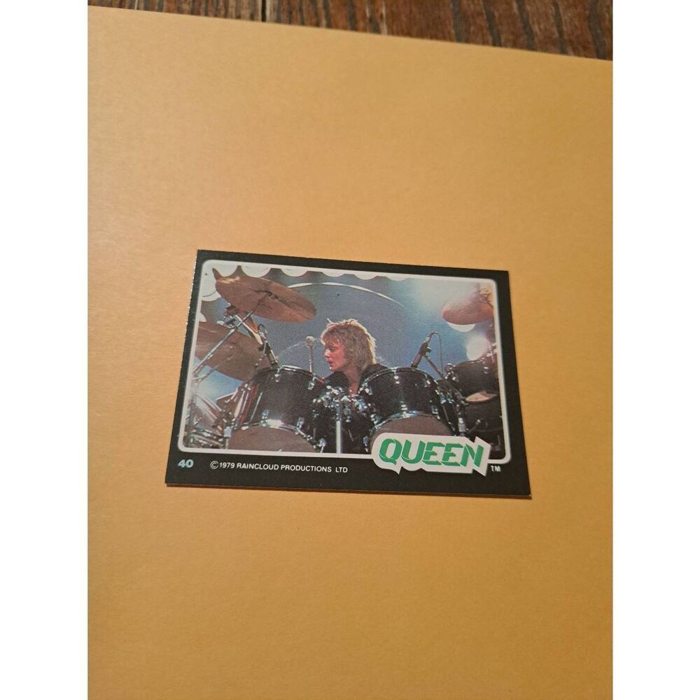 Vintage 1979 Raincloud Productions Queen Trading Card #40 Rock Band Memorabilia